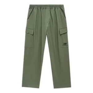 New Balance Logo Cargo Pants Asia Sizing 'Olive Green' AMP31333-DON