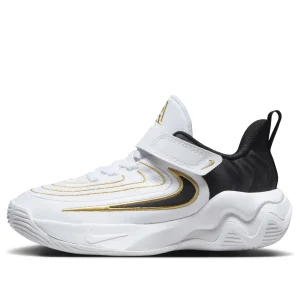 (PS) Nike Giannis Immortality 4 'White Black Metallic Gold'  FZ6733-100