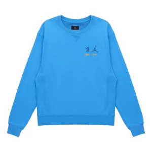 Air Jordan x union Crossover SS22 Logo Solid Color Sleeve Sports Round Neck Asia Edition Blue DJ9523-483