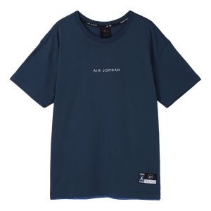 Air Jordan x Fragment Design FW Street Style Collaboration Cotton Logo s Men Blue DA2986-414