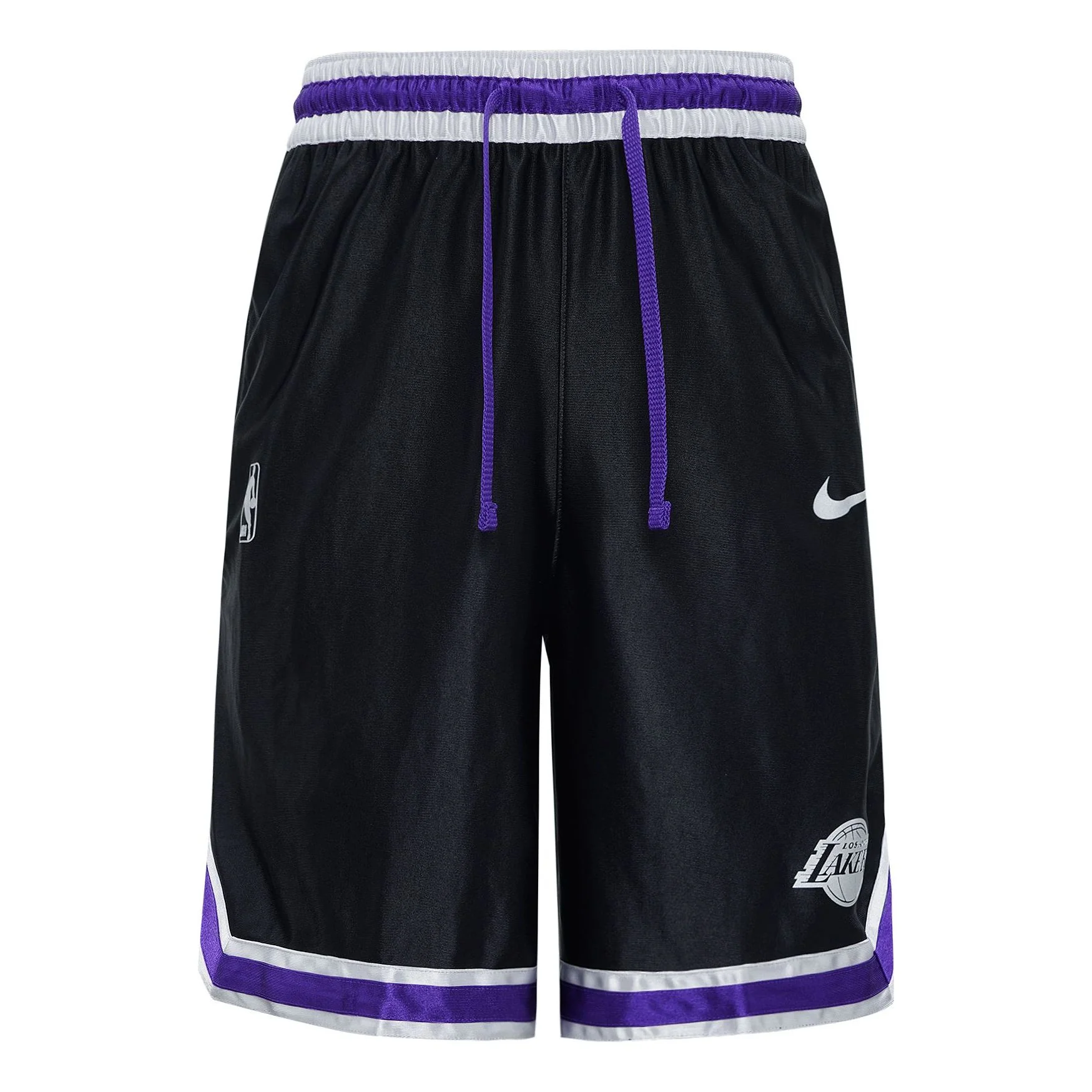 Nike NBA Courtside Los Angeles Lakers Lacing Basketball Training Sports Shorts Black CV3938-010