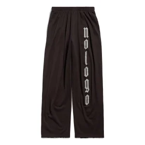 (WMNS) Balenciaga Nologo Baggy Sweatpants 'Black Grey' 787357TQVK71055