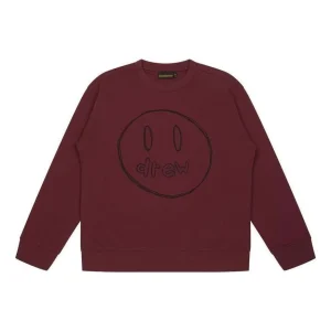 Drew House Sketch Crewneck Sweatshirt 'Burgundy' DW-FW22-1223-08