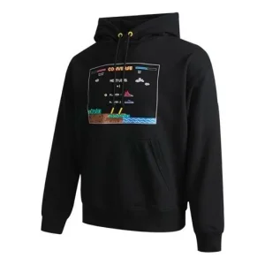 Converse Video Game Graphic Hoodie Asia Sizing 'Black' 10022413-A01