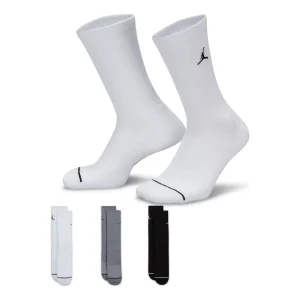 Air Jordan Everyday Crew Socks 3 Pairs 'White Grey Black' DX9632-914