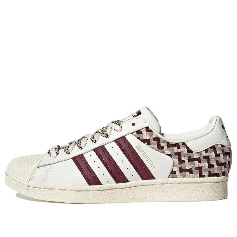 (WMNS) adidas Originals Superstar Skateboard Shoes 'Off White Maroon' FZ5588