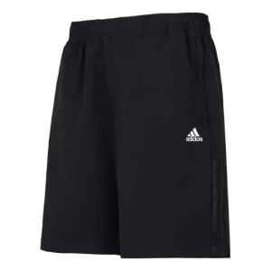 adidas Fi Lib Wvsh Solid Color Micro Mark Logo Athleisure Casual Sports Woven Shorts Black HE7405