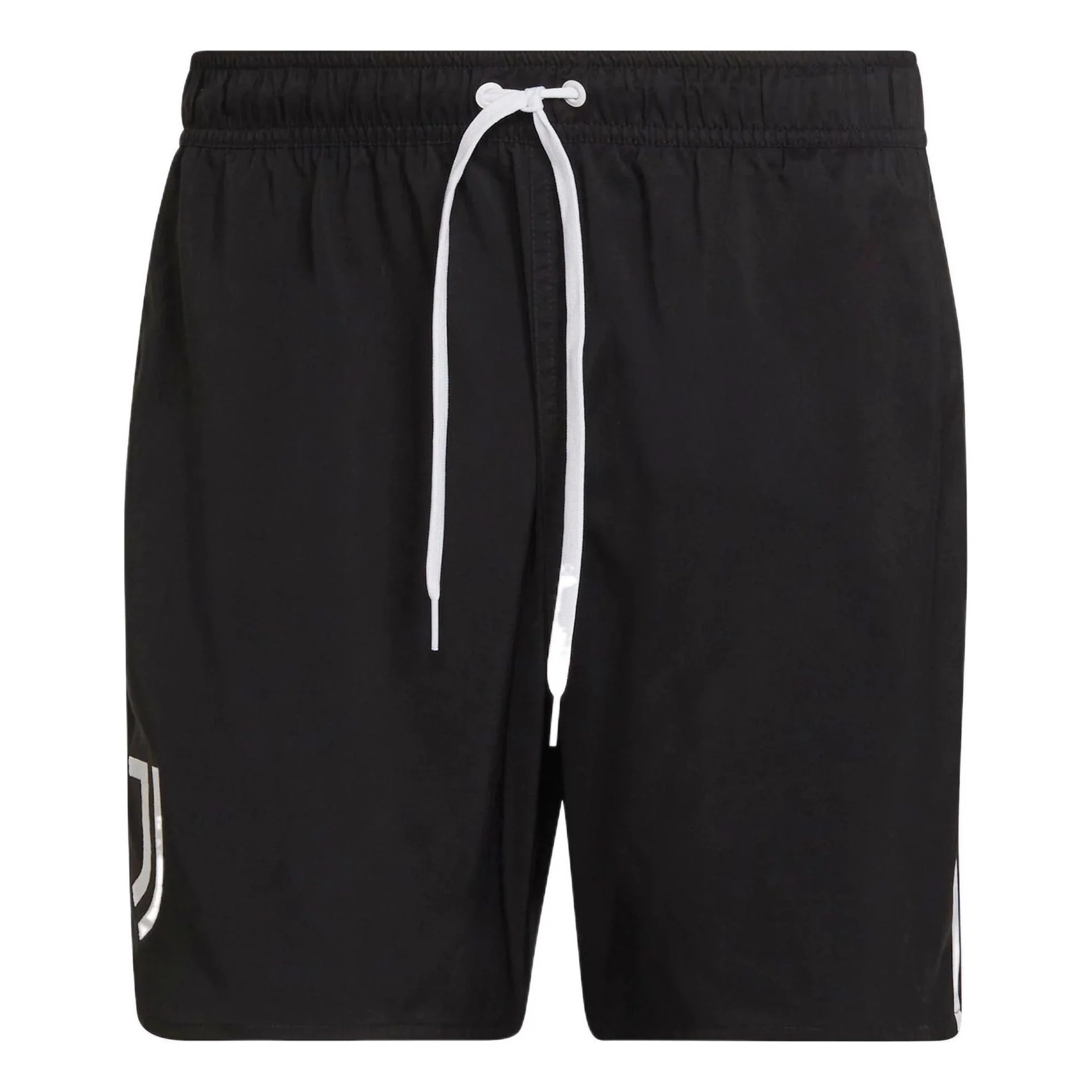 Men's adidas Swim Athleisure Casual Sports Beach Stripe Shorts Black HA6956