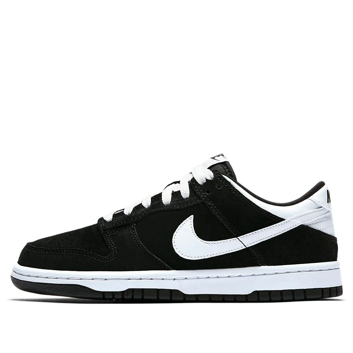 (GS) Nike Dunk Low 'Black White Swoosh' 310569-020