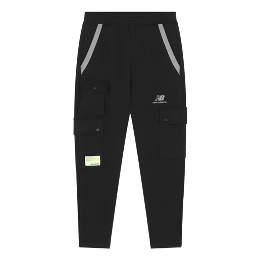 New Balance CNY Logo Cotton Cargo Pants Asia Sizing 'Black' AMP21365-BK