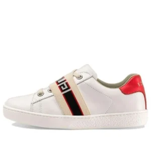 (PS) Gucci Ace Stripe Leather 'White Red Black' 553053-0IIR0-9065