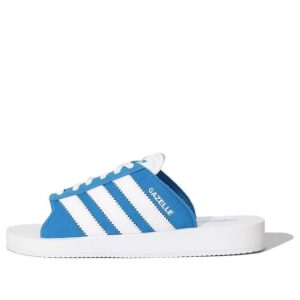 (WMNS) adidas Gazelle Beach Slides Asia Sizing 'White Blue' JQ7425