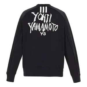 Y-3 YOHJI YAMAMOTO Back Logo Print Sweatshirt Black DY7157