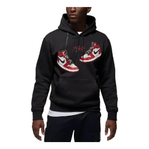 Air Jordan 1 Chicago Lost And Found Hoodie 'Black' FD0568-010