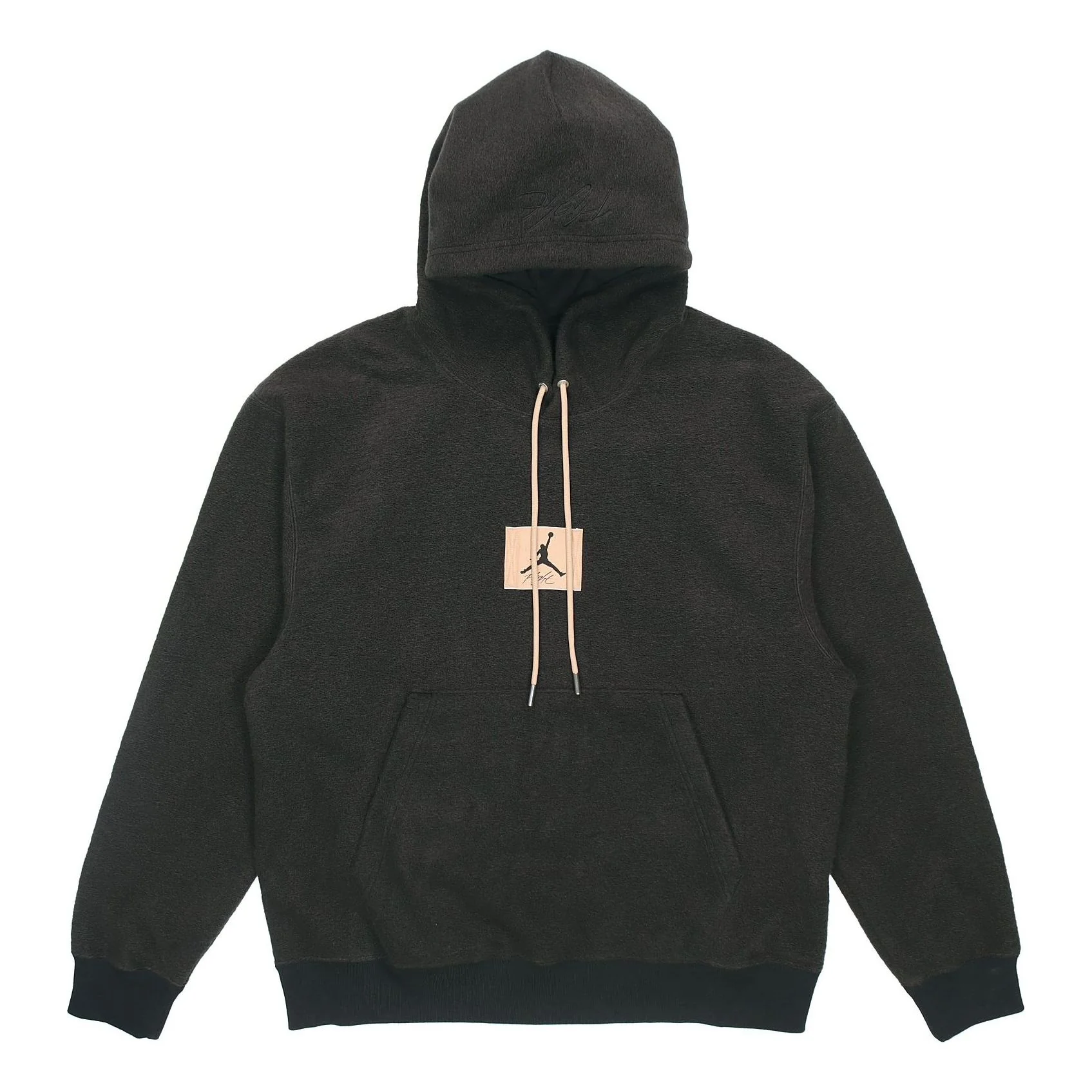 Men's Air Jordan Hooded Casual Printing Sports Plush Pullover Autumn Black DC9585-010