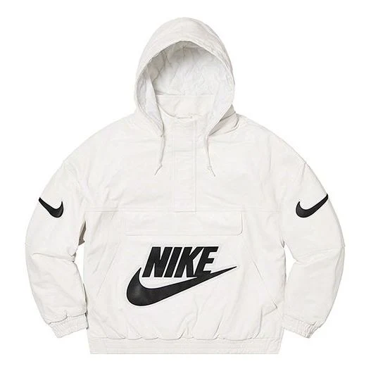 Supreme x Nike Leather Anorak 'White' SUP-FW19-10726