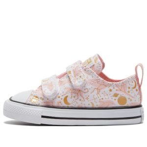 (TD) Converse Chuck Taylor All Star 2V Canvas 'Pink White' 772223C