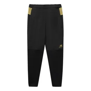 New Balance Sports Track Pants Asia Sizing 'Black Gold' AMP11334-BK