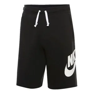 Nike Logo Printing Running Sports Short Pant Male Black AR2375-010