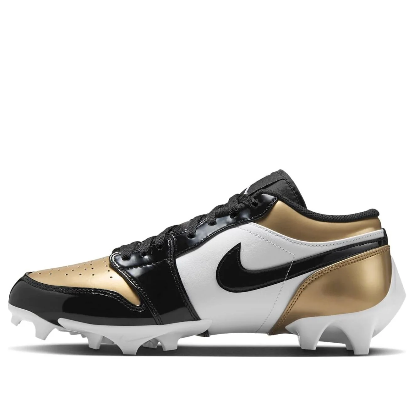 Air Jordan 1 Low TD Cleat 'Patent Gold Toe' FJ6245-701