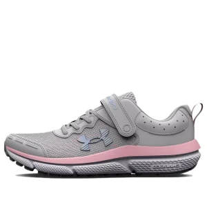 (PS) Under Armour Assert 10 AC Wide 'Halo Grey Pink Sugar' 3026193-100
