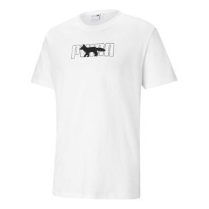 PUMA x Maison Kitsune Unisex Embroidery Round-neck White 530434-02