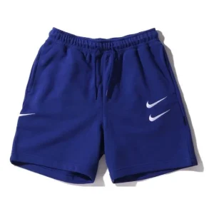 Nike Swoosh French Terry Short Casual Sports Shorts Blue CJ4883-455