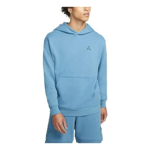 Air Jordan Logo Fleece Pullover Blue DA9819-415
