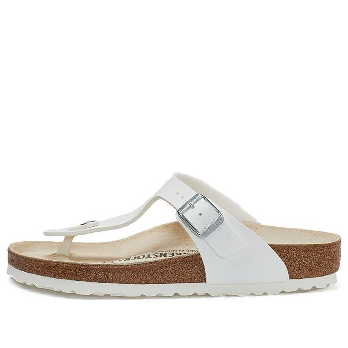 Birkenstock Gizeh Birko-Flor Narrow Fit Sandals 'White' 43731