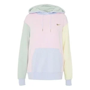 (WMNS) Nike Sportswear Hoodie Swoosh Foam 'Pink Pistachio Frost' DA1416-663