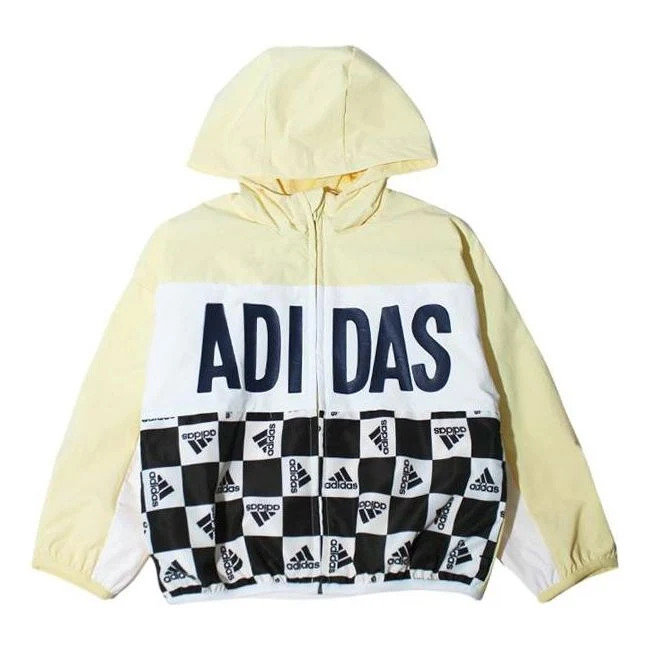 (PS) adidas Logo Stretch-woven Jacket 'Yellow White Black' HM5183