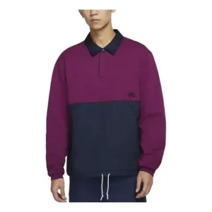 Nike Colorblock Fleece polo Couple Style Purple DJ6082-610