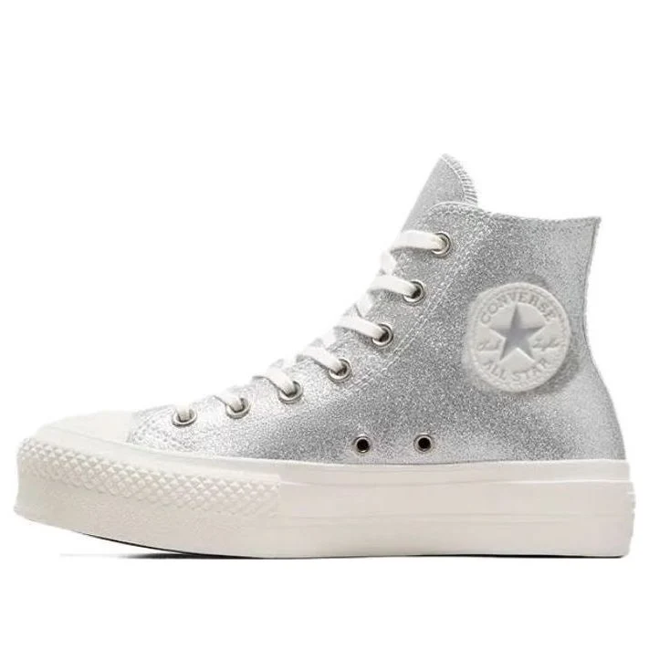 (WMNS) Converse Chuck Taylor All Star Lift Hi 'Silver' A07949C