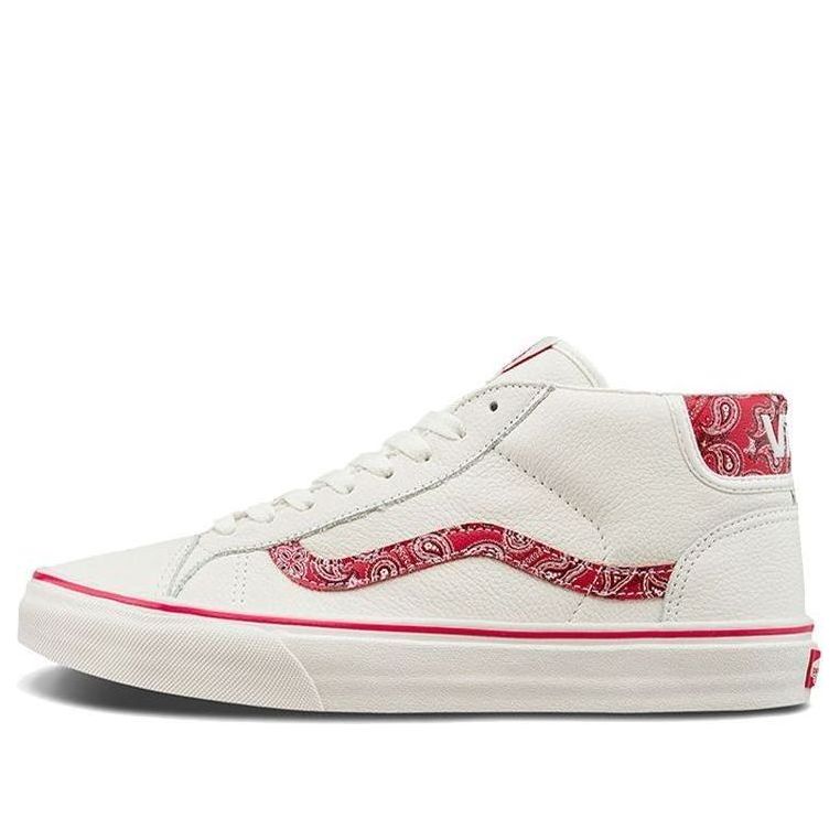 Vans Mid Skool 37 'Sport Paisley - White Red' VN0A3TKF915