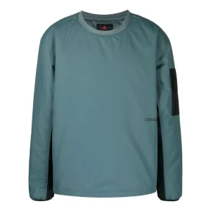 Nike Splicing Design Sleeve Pocket Detail Pullover Round Neck Pullover Long Sleeves Hoodie Men's Navy Blue DC9656-387