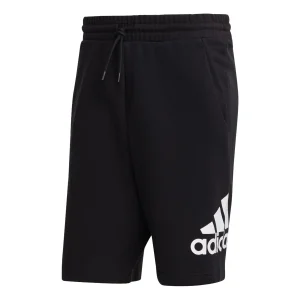 adidas Essentials Big Logo French Terry Shorts 'Black' IC9401