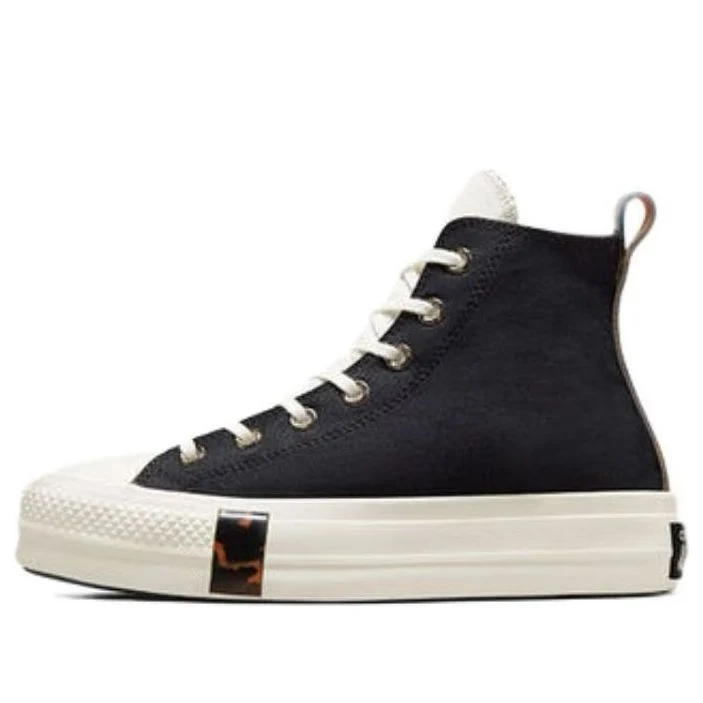 (WMNS) Converse Chuck Taylor All Star Lift Tortoise High Top 'Black' A05257C