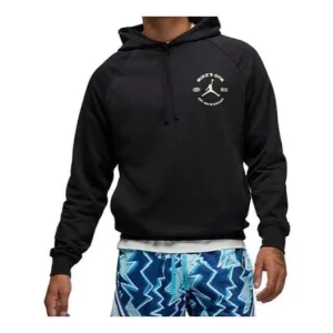 Air Jordan Dri-FIT Sport BC Fleece Hoodie 'Black Lime' DV1290-010