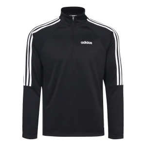 adidas Casual Up-collarSports Sweater Men Black DY3145