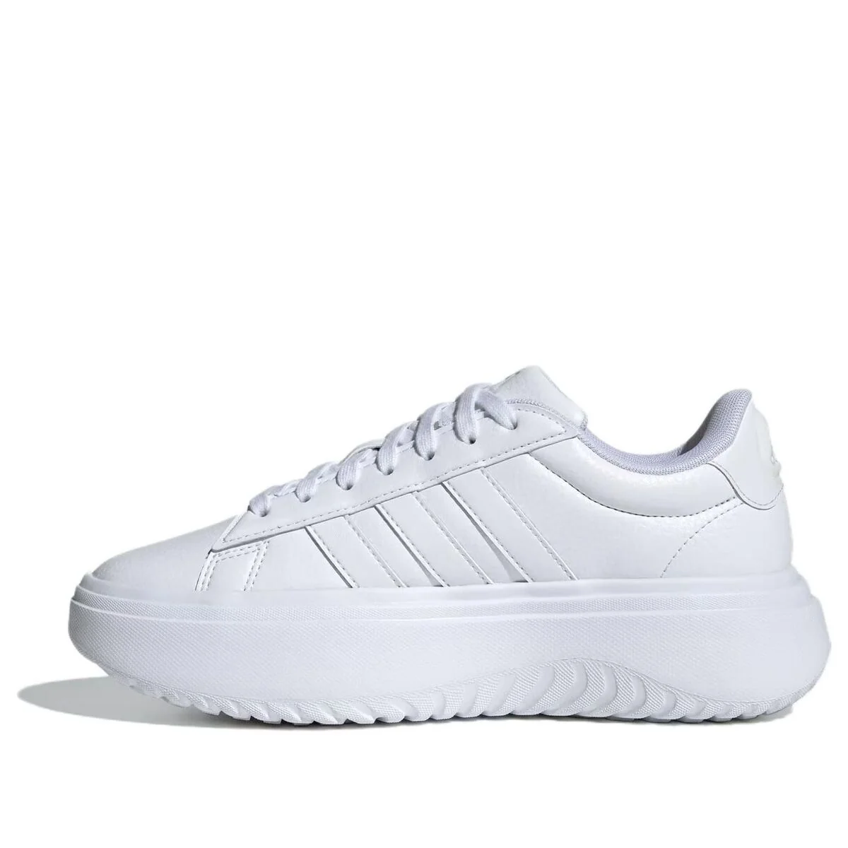 (WMNS) adidas Grand Court Platform 'Crystal White' IE1089