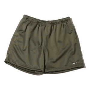 Men's Nike Solid Color Minimalistic Elastic Waistband Logo Medium Olive Shorts DH4658-222