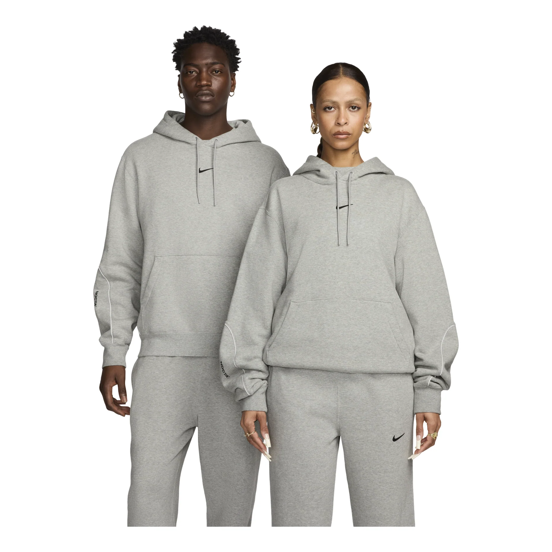 Nike x NOCTA Drake Fleece Hoodie 'Grey' FN7659-063