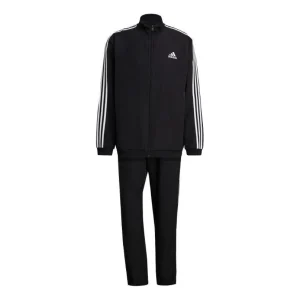 adidas Aeroready Essentials Regular-Fit 3-Stripes Track Suit Asia Sizing 'Black' GK9950