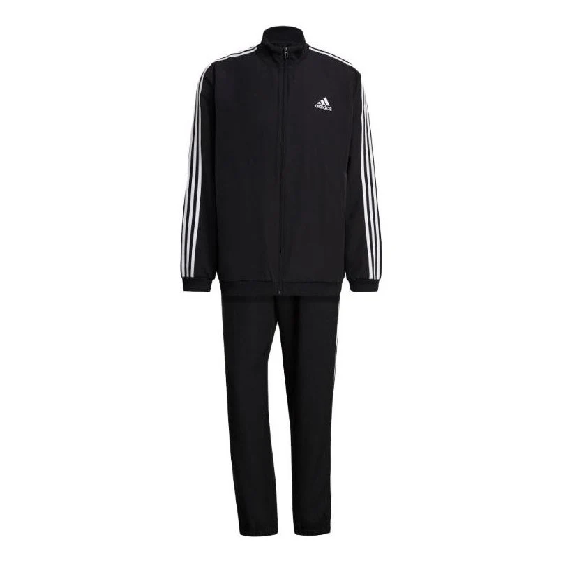adidas Aeroready Essentials Regular-Fit 3-Stripes Track Suit Asia Sizing 'Black' GK9950