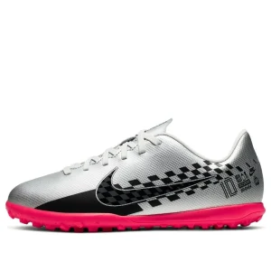 (GS) Nike JR Vapor 13 Club NJR TF Turf 'Black Silver' AT8175-006
