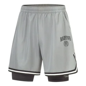 Li-Ning BadFive Graphic 2-in-1 Shorts 'Grey' AKST521-2