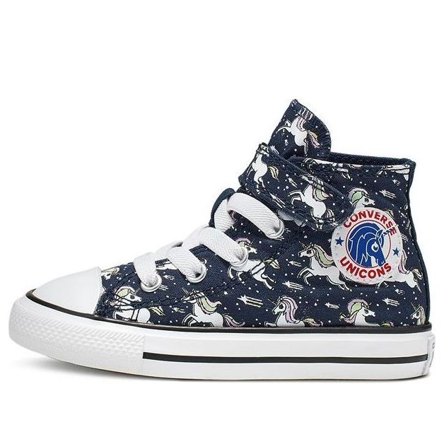 (TD) Converse Chuck Taylor All Star High Hook-and-Loop 'Blue' 766203C