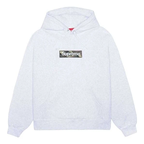 Supreme FW23 Box Logo Hooded Sweatshirt 'Ash Grey' 166928