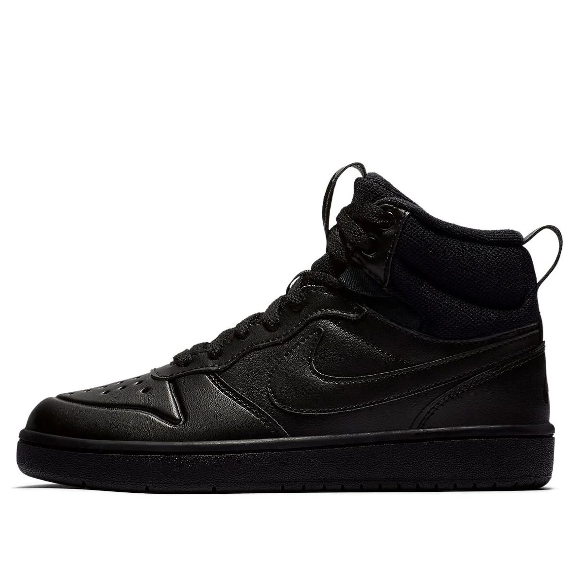 (GS) Nike Court Borough Mid 2 'Black' BQ5440-001