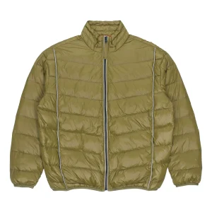Converse Stand Collar Light Puffer Jacket Asia Sizing 'Olive Green' 10020671-A02